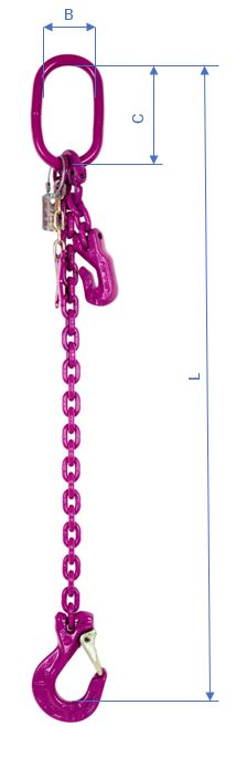 Anschlagkette 1-ST verkürzbar m. GKH